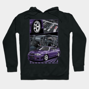 Night Drive with Purple Monster Hoodie